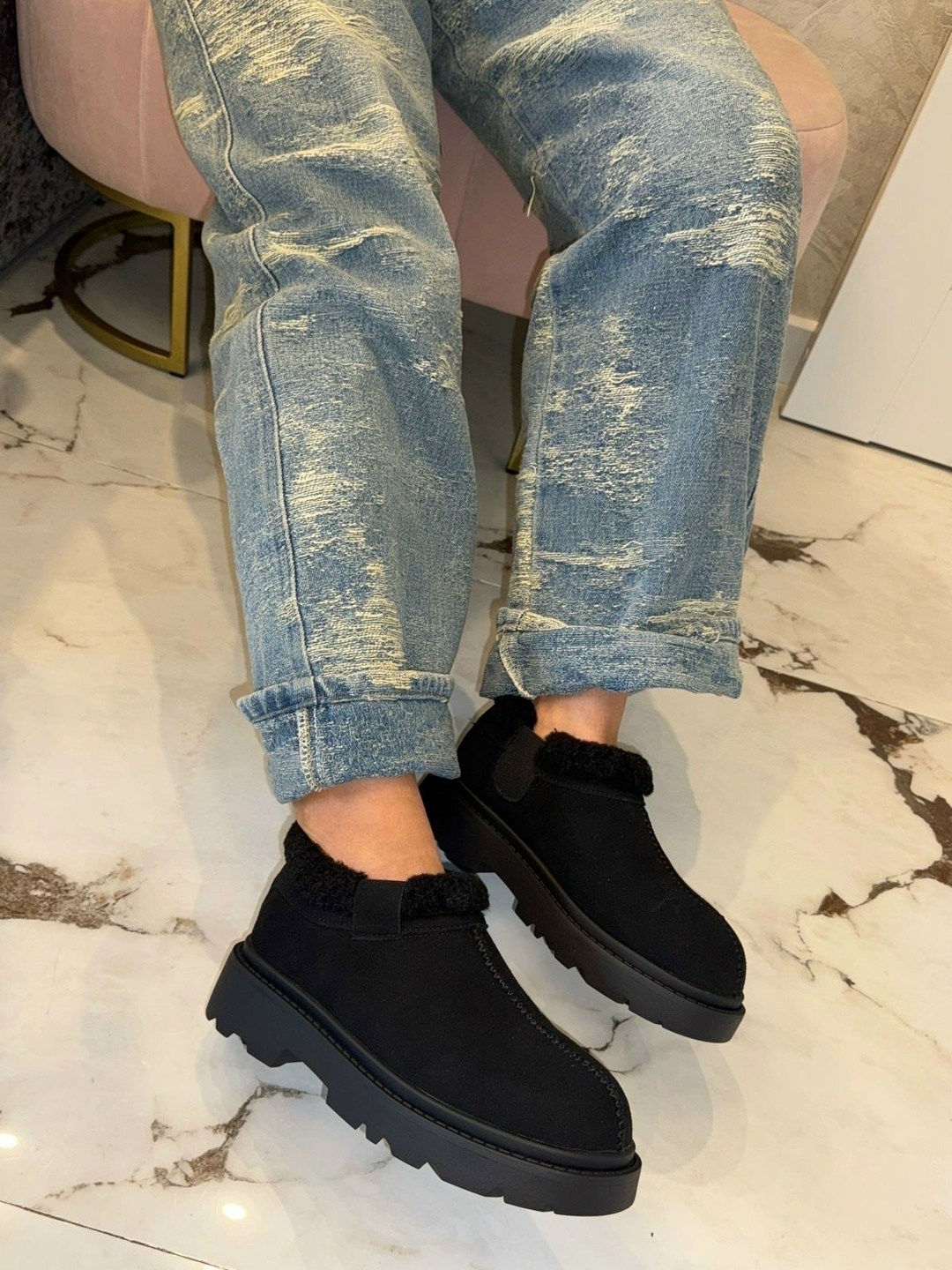 угги женские,,угги замш,угги короткие,замшевые полуботинки с мехом