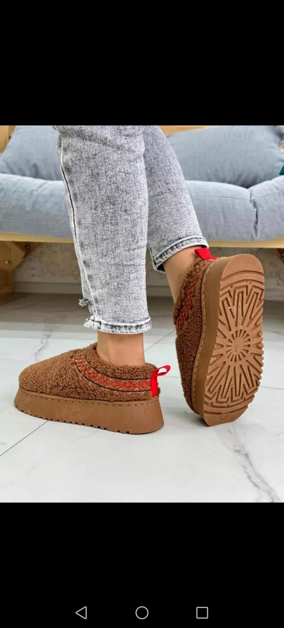 угги женские,,модные тапочки,тапочки на платформе,зимние тапочки