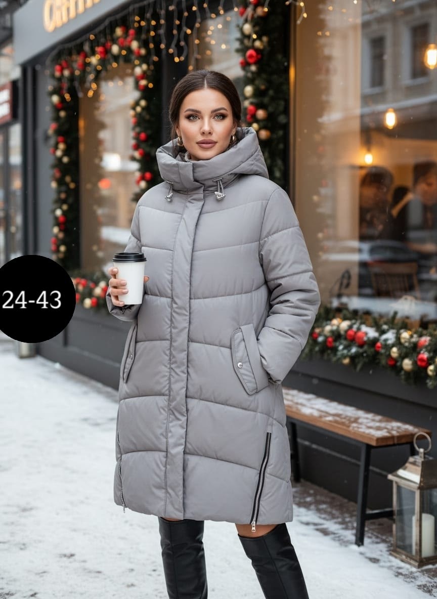 удлиненная куртка,пуховик,зимняя куртка,женский пуховик 7102-104,куртка