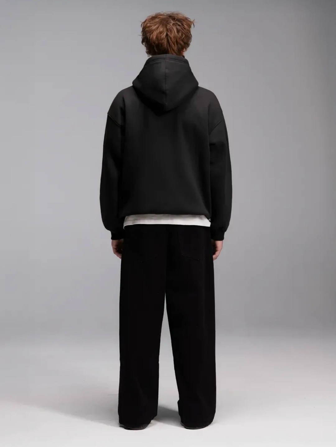 толстовка мужская оверсайз 14429 черный,толстовка оверсайз,толстовка с капюшоном,худи оверсайз,чёрное худи оверсайз