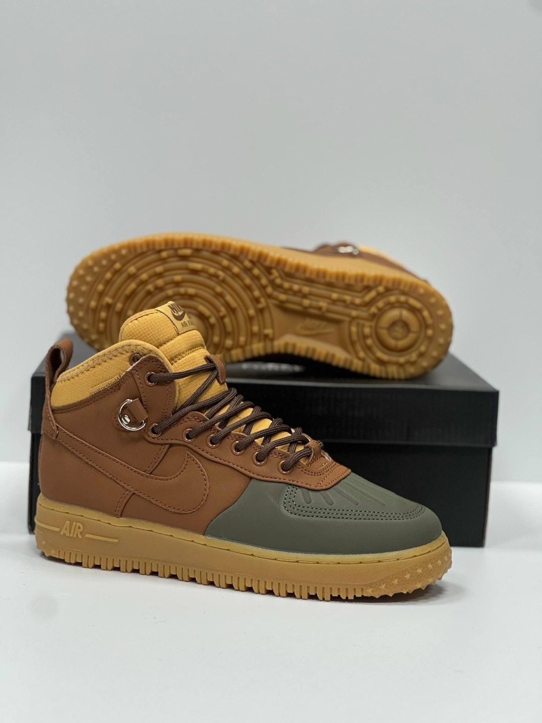 зимние кроссовки nike air force 1,nike air force 1 duckboot,кросcовки nike air force 1,кроссовки зимние nike air force,кроссовки nike air force 1 lunar duckboot thermo khaki