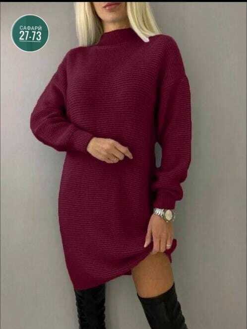 свитер платье вязаное,платье вязаное,вязаное платье свитер повседневное,вязаное теплое платье,платье женская