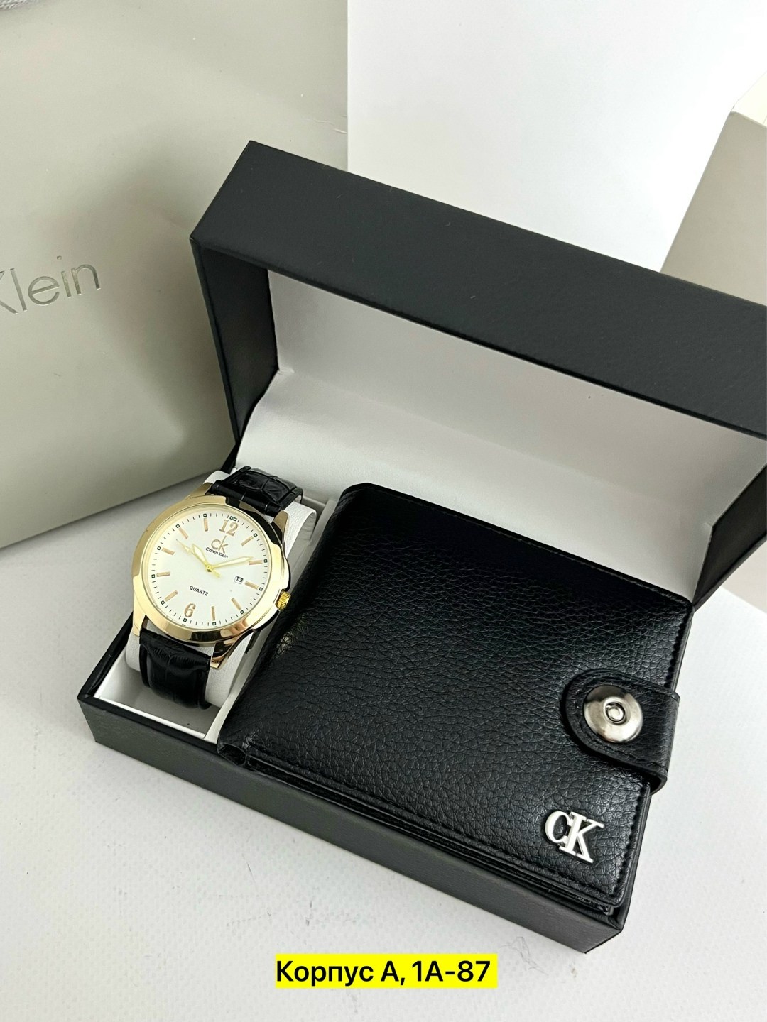 мужской подарочный набор,набор кельвин кляйн часы и бумажник,подарочный набор calvin klein,мужские наборы,подарочный набор часы