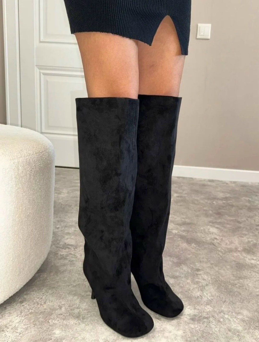 замшевые сапоги,женские сапоги,модные сапоги,женские сапоги на каблуке,высокие сапоги