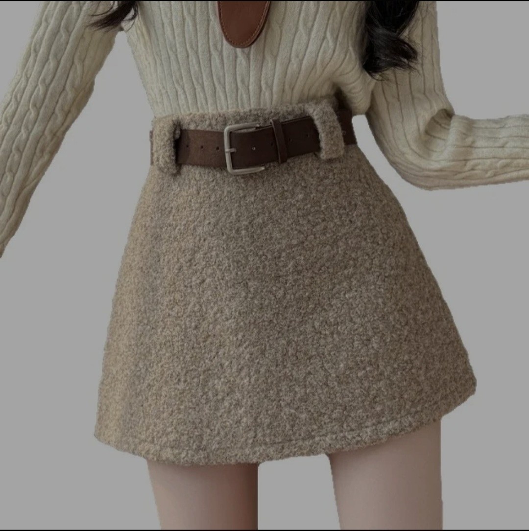 юбка,юбка женская,юбка с поясом,юбка мини,теплая юбка