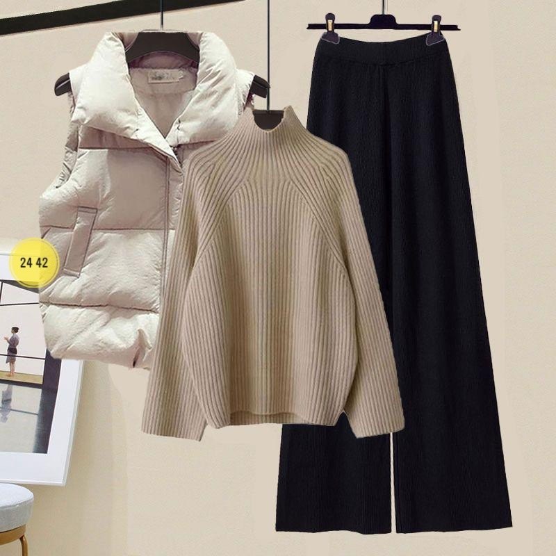 женский комплект из жилета,комплект из жилета,трикотажные костюмы,комплект одежды женские,жилет повседневный