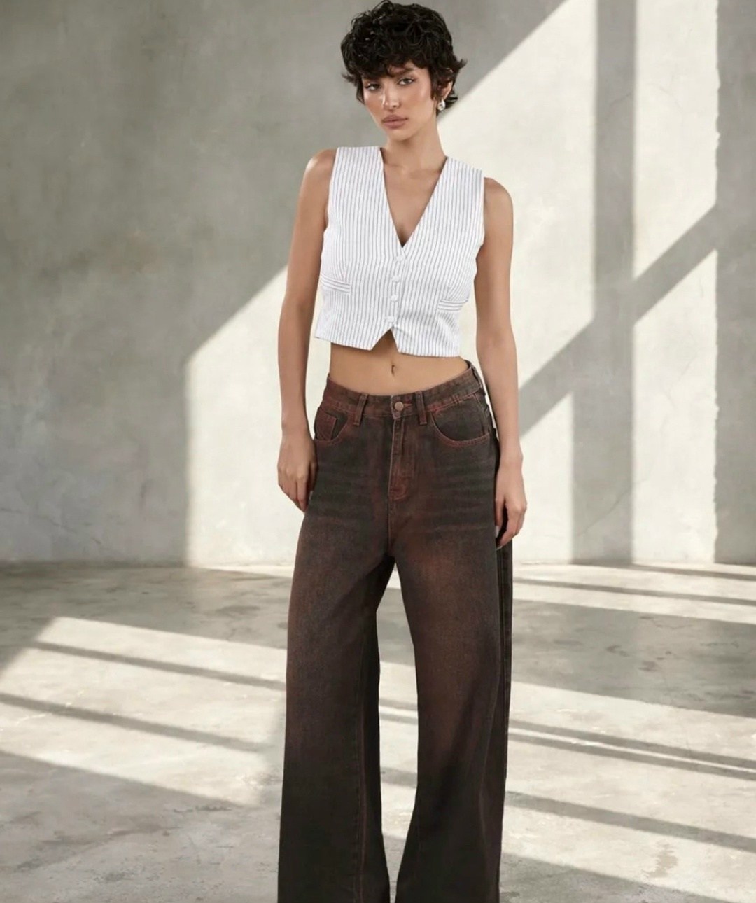 широкие джинсы,джинсовые брюки,широкие брюки,коричневые джинсы,широкие женские джинсы