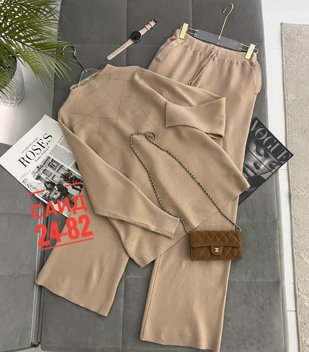 женские костюмы,костюм двойка,костюм с брюками,костюм,костюм женский кофта и штаны one size 42-48 арт. 1549637