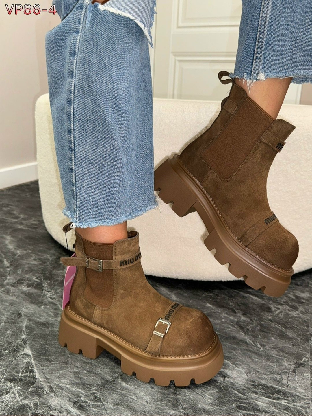 ,ботинки женские,ботинки демисезонные из натуральной замши miss me,челси ботинки reversal размер 37 коричневый,женская