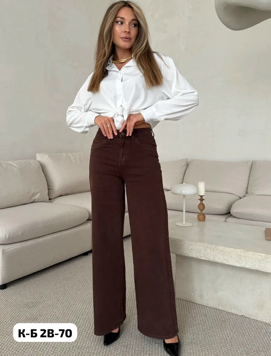 брюки вельвет yimeite коричневые,брюки коричневые микровельвет shinelbrend,брюки вельветовые прямые широкие с высокой посадкой renzoria,коричневые джинсы женские,брюки женские широкие