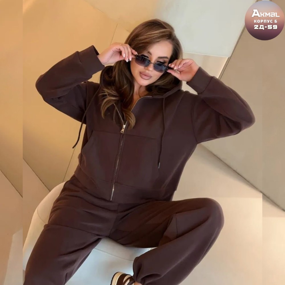 спортивный костюм на молнии с капюшоном bloom&be 502514904,женский спортивный костюм,спортивный костюм,женский костюм,костюм с капюшоном спортивный на осень k.s 486680200