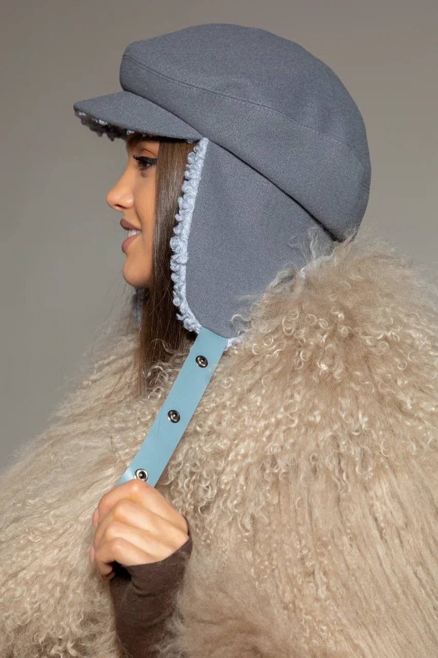 меховая кепка,кепка меховая женская,кепка ушанка женская,кепка женская,кепка утепленная