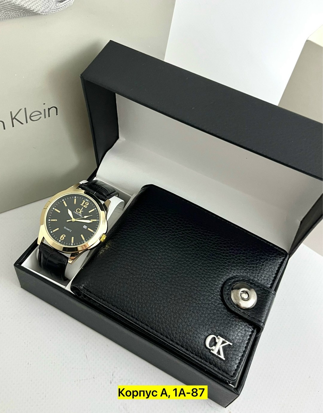 мужской подарочный набор,набор кельвин кляйн часы и бумажник,подарочный набор calvin klein,мужские наборы,подарочный набор часы