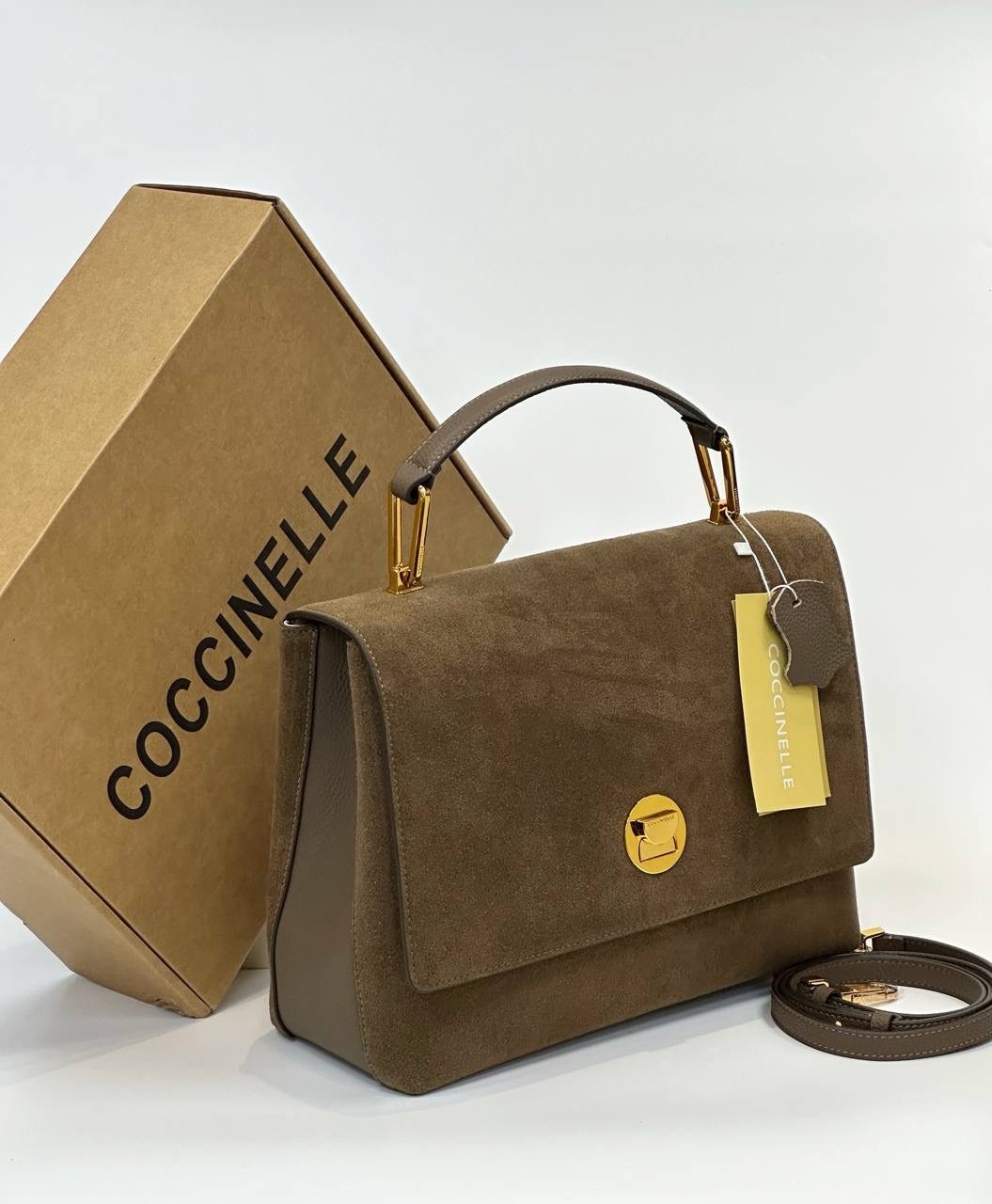 сумка coccinelle liya suede,замшевая сумка,замшевая сумка coccinelle,сумка женская замшевая,сумка coccinelle