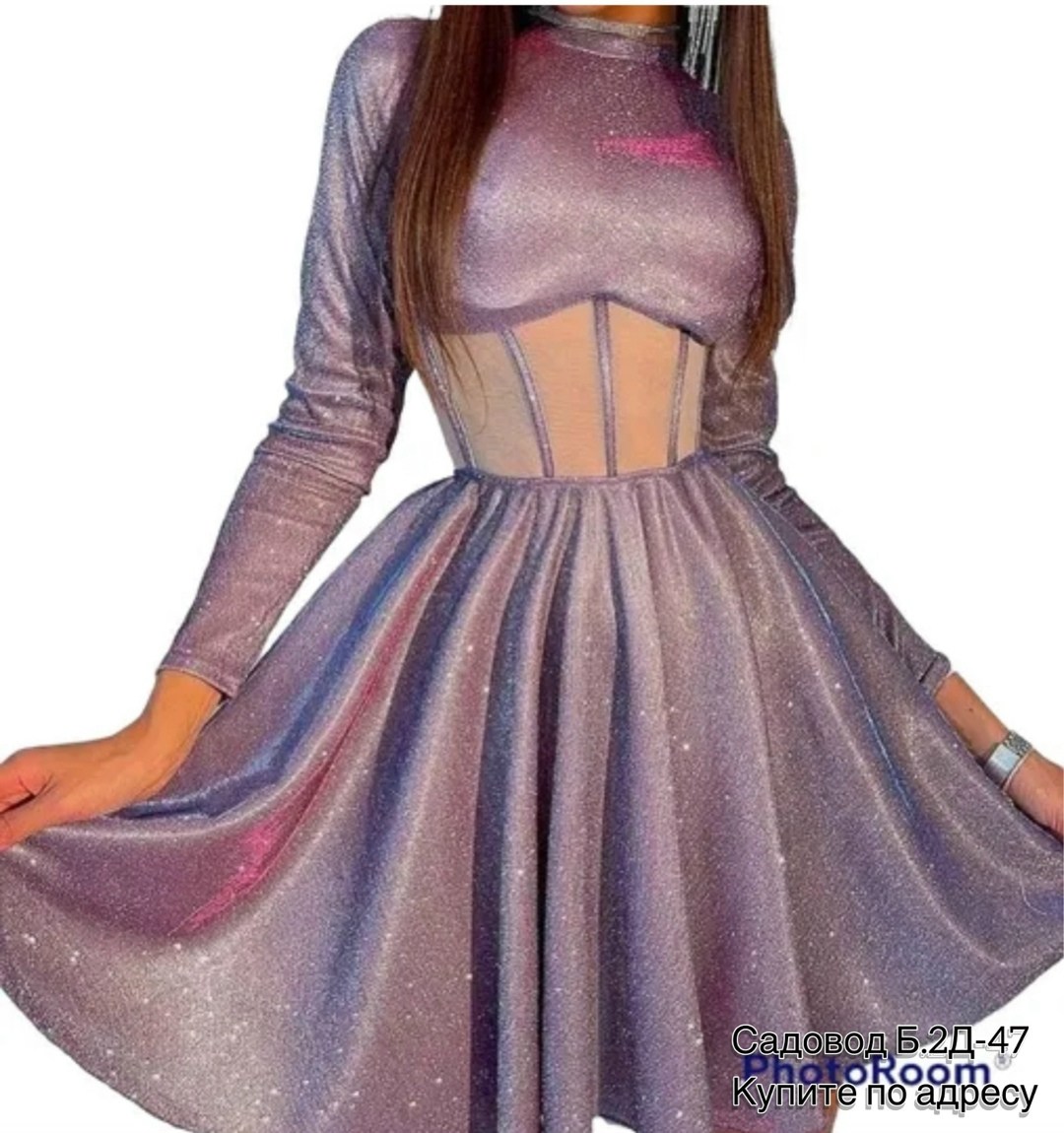 блестящее платье с корсетной вставкой,платье женское вечернее с люрексом блестящее,женское платье,платье
