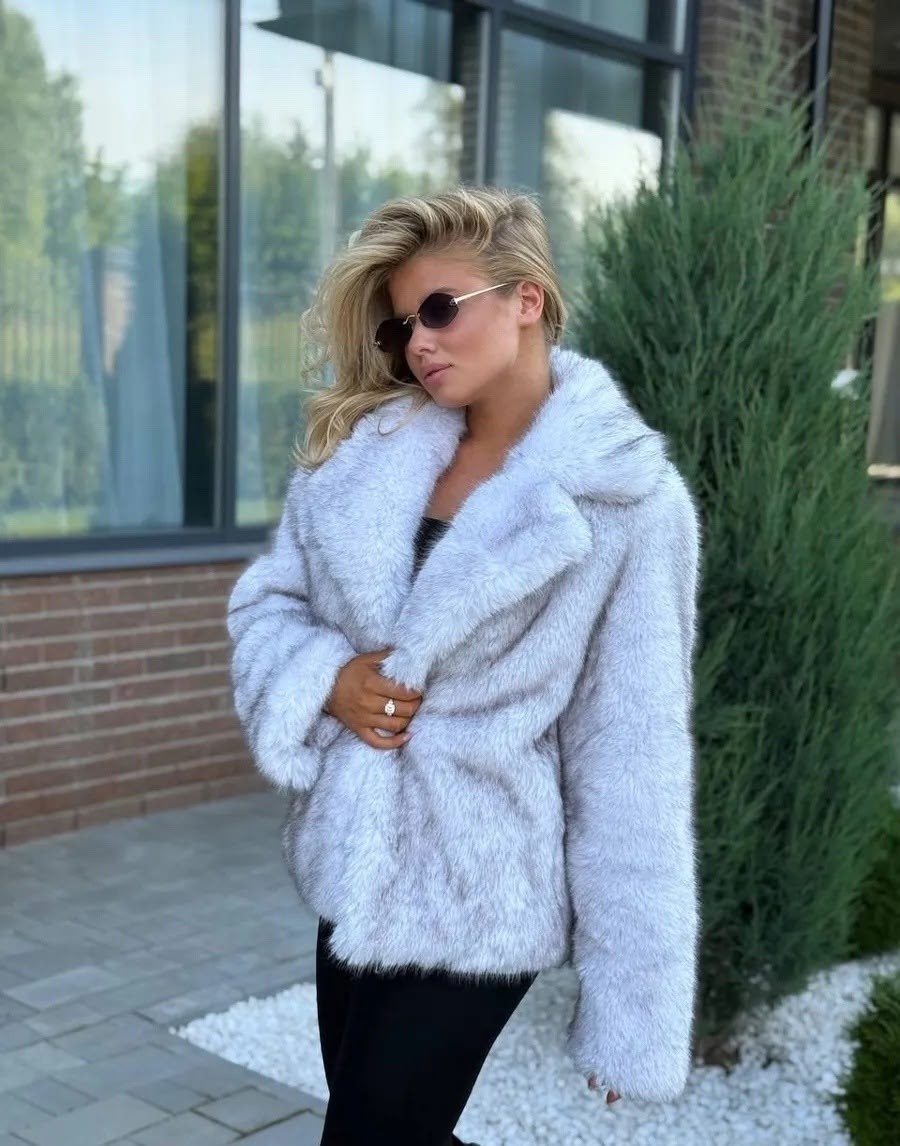 шуба искусственная под песца bogacho fur,шуба короткая,шуба,шуба женская,норковая шуба