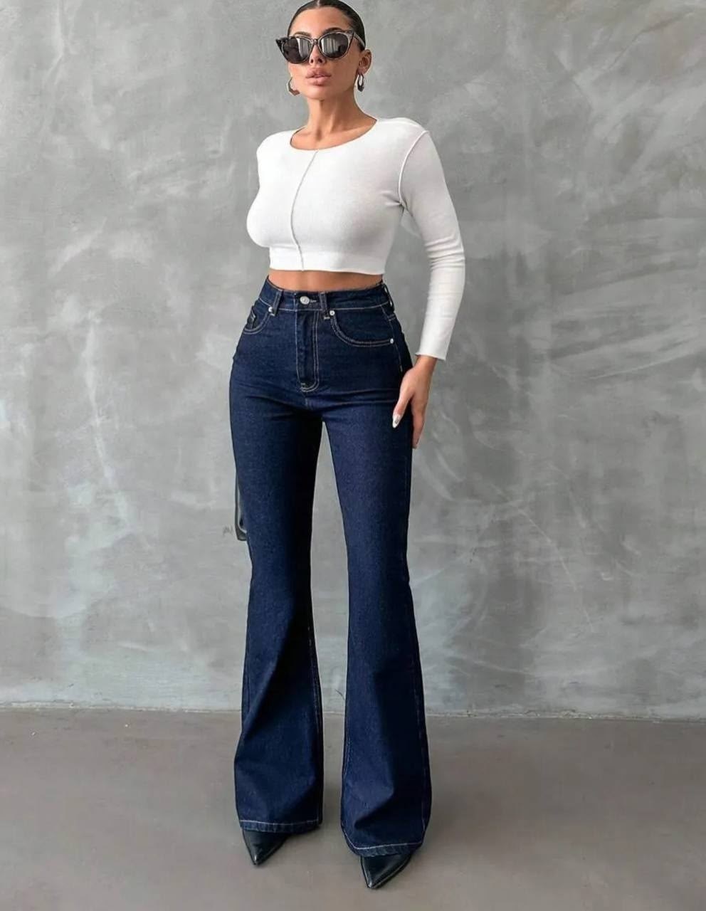 джинсы клеш,женские однобортные джинсы-клеш с высокой талией,wide leg jeans,джинсы клеш с высокой талией,женские джинсы