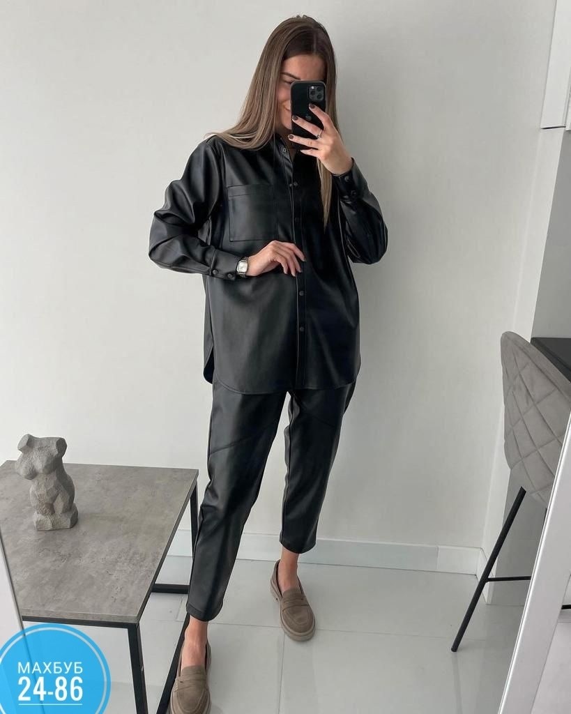 костюм из экокожи,костюм повседневный,брюки из экокожи женские,костюмы брючные,костюм экокожа
