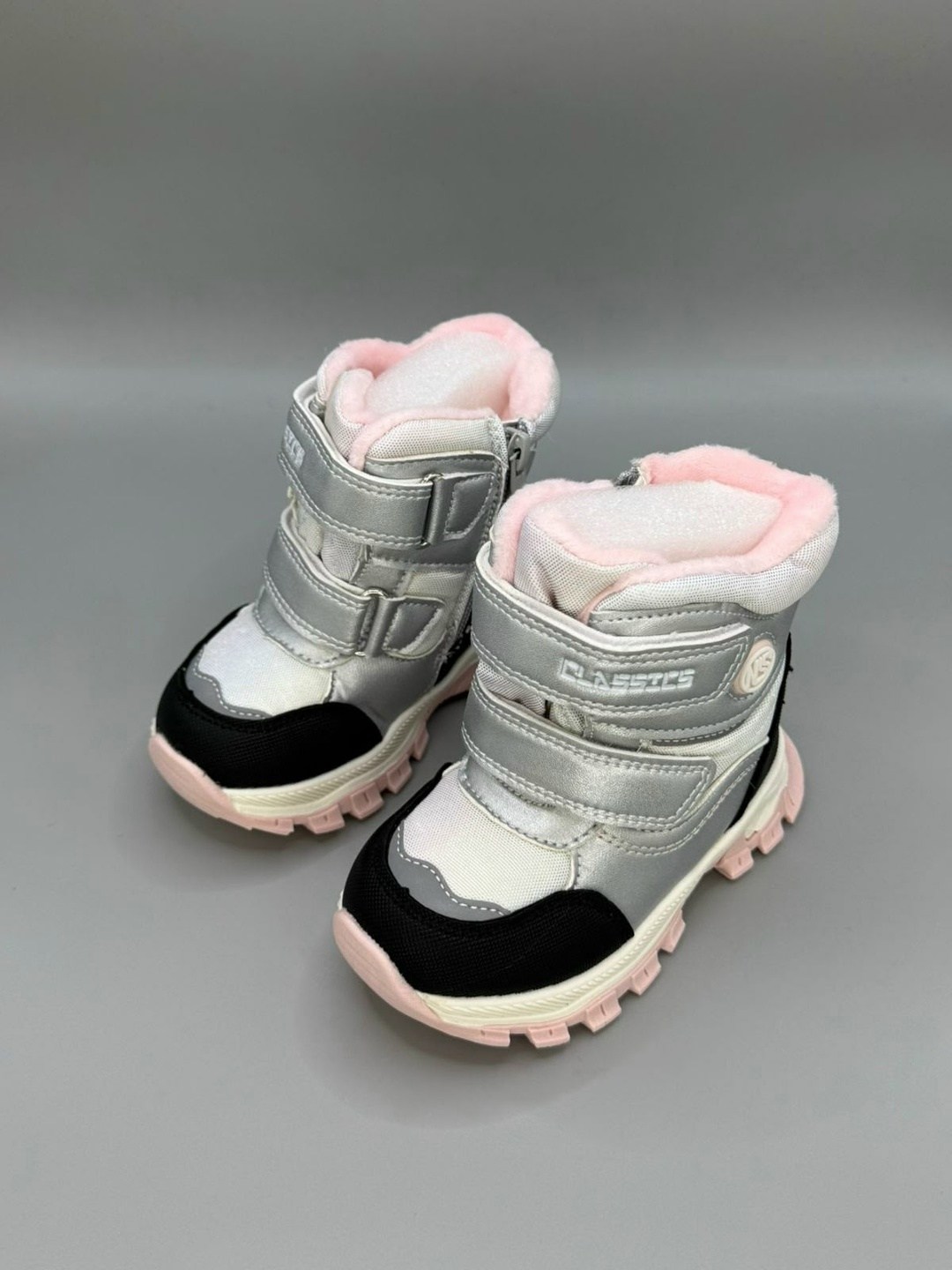 ботинки зима для девочек триопт,,детские зимние ботинки,детские ботинки,ботинки зима для девочек f358-4q серебро