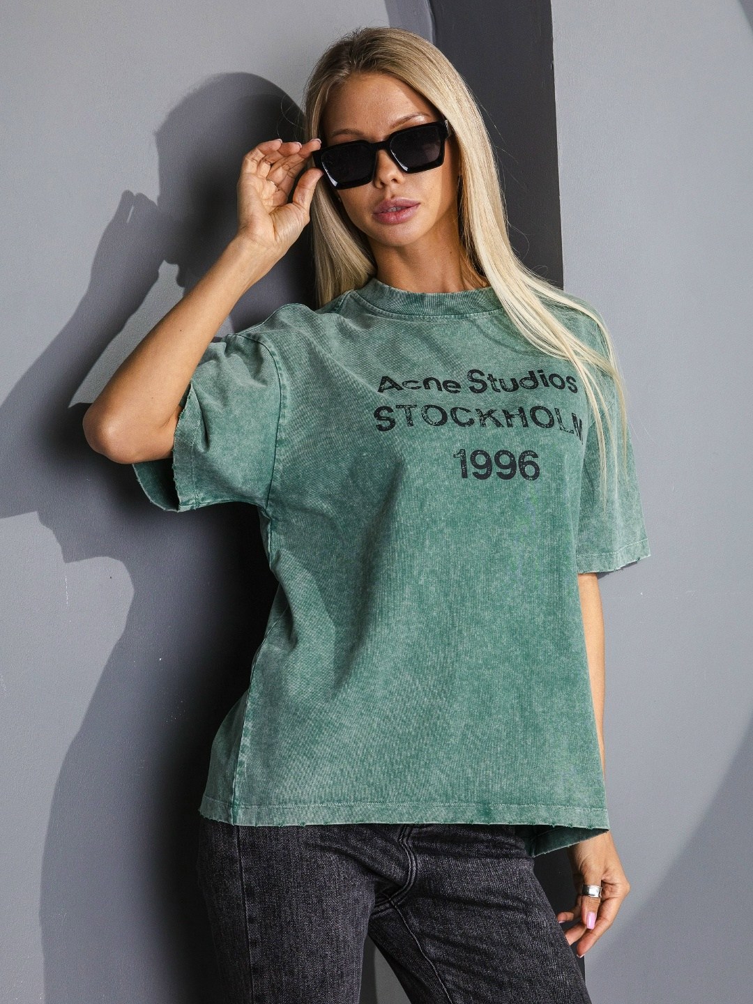 футболка женская,футболка оверсайз,футболка оверсайз вареная с принтом,футболка зелено,футболка женская варенка оверсайз