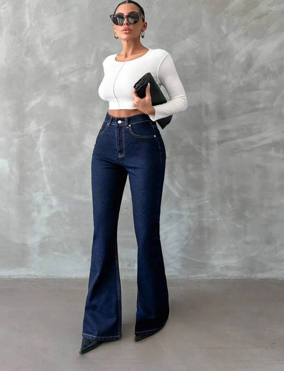 джинсы клеш,женские однобортные джинсы-клеш с высокой талией,wide leg jeans,джинсы клеш с высокой талией,женские джинсы
