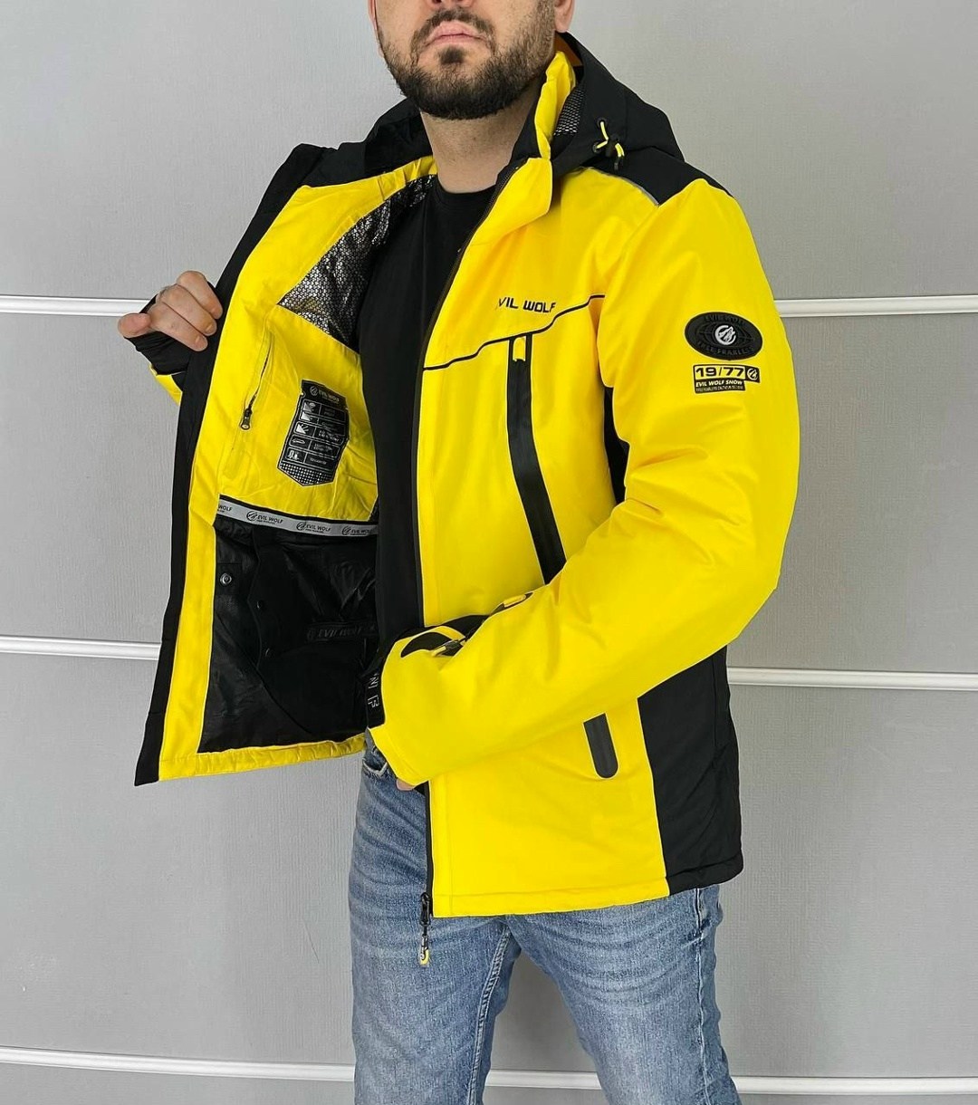 горнолыжная куртка evil wolf,горнолыжная куртка мужская,горнолыжная куртка мужская с капюшоном,мужская зимняя горнолыжная куртка evil wolf,горнолыжная куртка