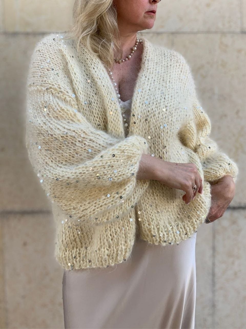 кардиган с пайетками spitca,кардиган с пайетками,кардиган женский из мохера,женский вязаный кардиган ручной работы,мохеровый кардиган оверсайз