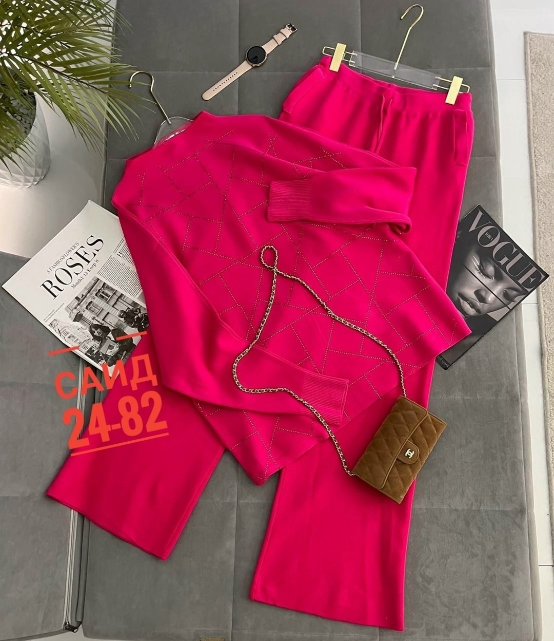 женские костюмы,костюм двойка,костюм с брюками,костюм,костюм женский кофта и штаны one size 42-48 арт. 1549637