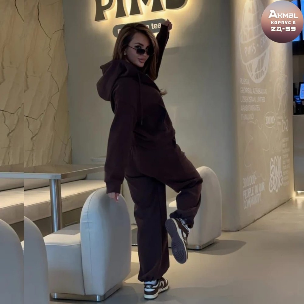 спортивный костюм на молнии с капюшоном bloom&be 502514904,женский спортивный костюм,спортивный костюм,женский костюм,костюм с капюшоном спортивный на осень k.s 486680200