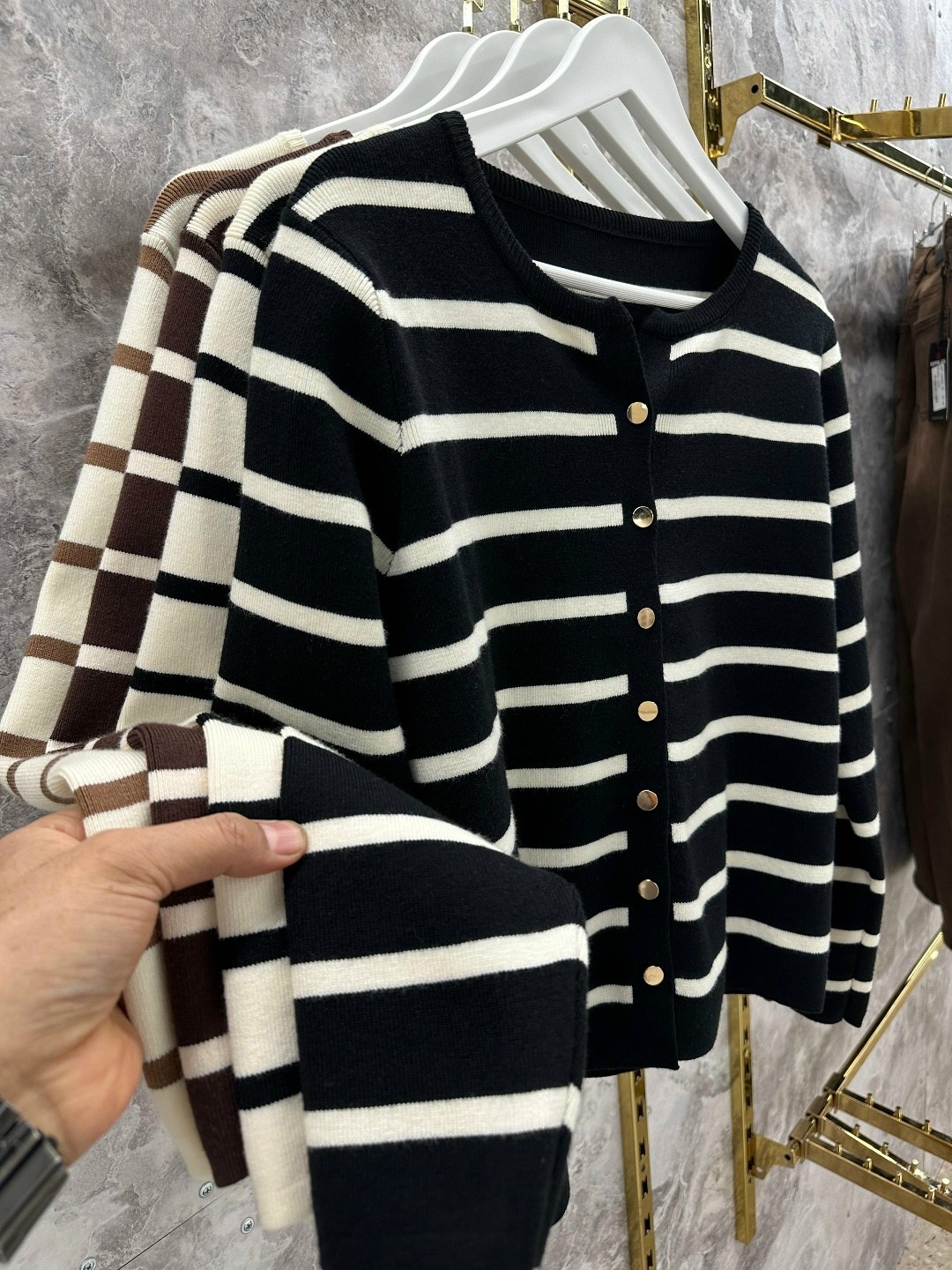женский вязаный кардиган в полоску,женский трикотажный кардиган в полоску,кардиган в полоску,женский кардиган в полоску,кардиган