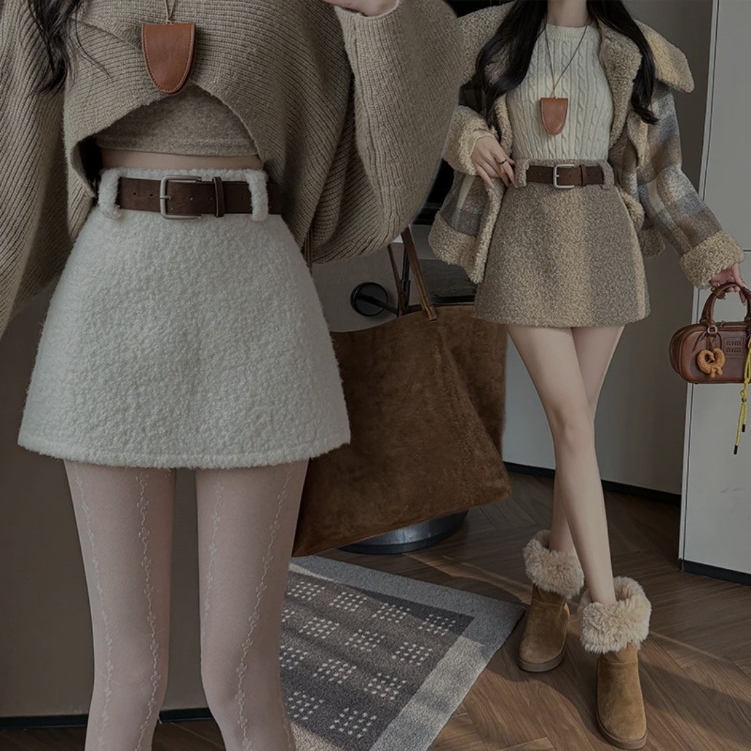 юбка,юбка женская,юбка с поясом,юбка мини,теплая юбка