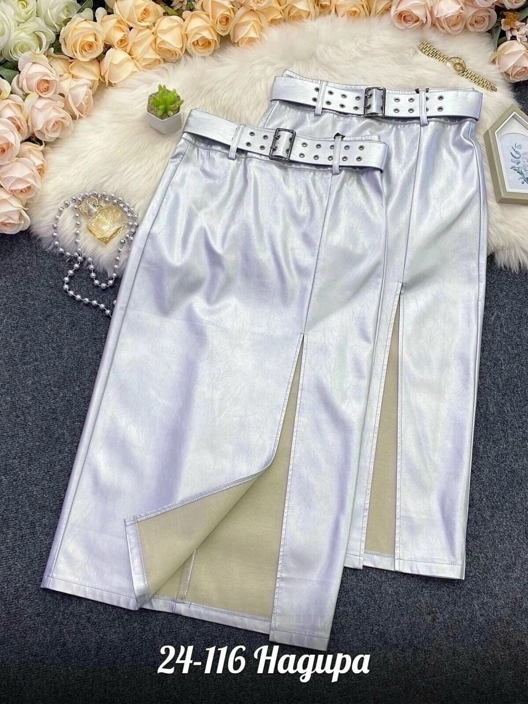 юбка серебро,брюки кожаные женские,повседневные брюки,серебряные брюки,модные штаны