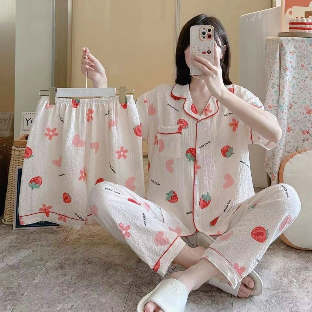комплект женской пижамы,пижамы женски,свободные пижамы для девушек,пижама женская тройка,комплект пижама