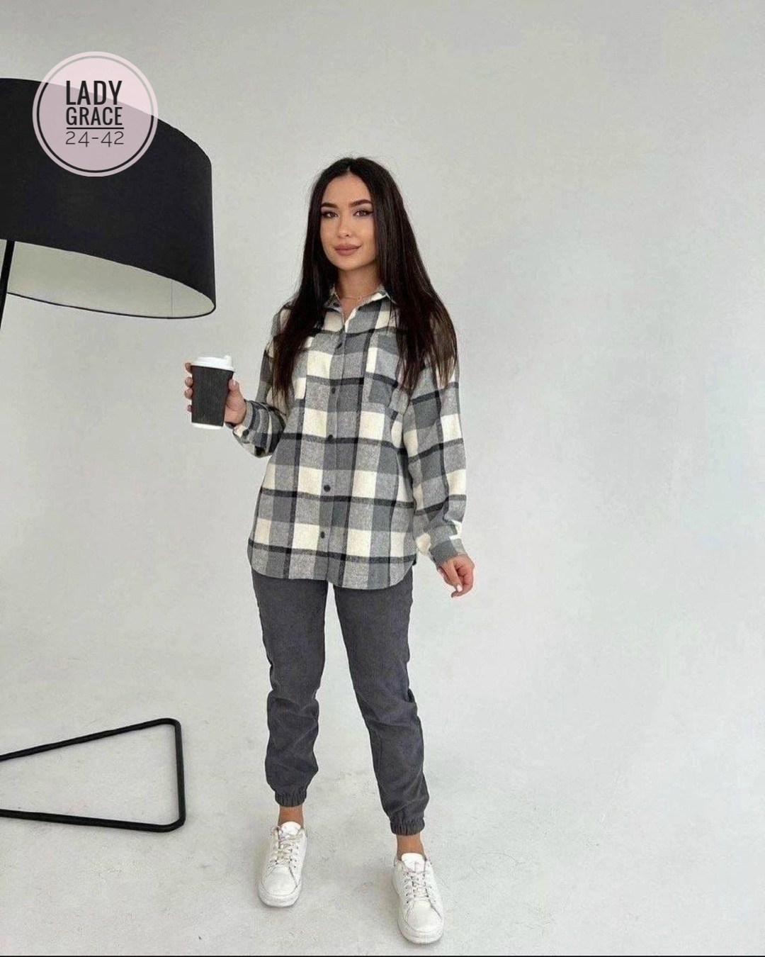 женские костюмы,рубашка женская оверсайз в клетку,модная ,женская рубашка в клетку,