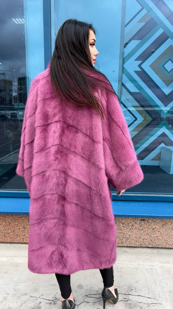 розовая норковая шуба,розовая шуба,шуба фуксия,норковая шуба фуксия,норковая шуба