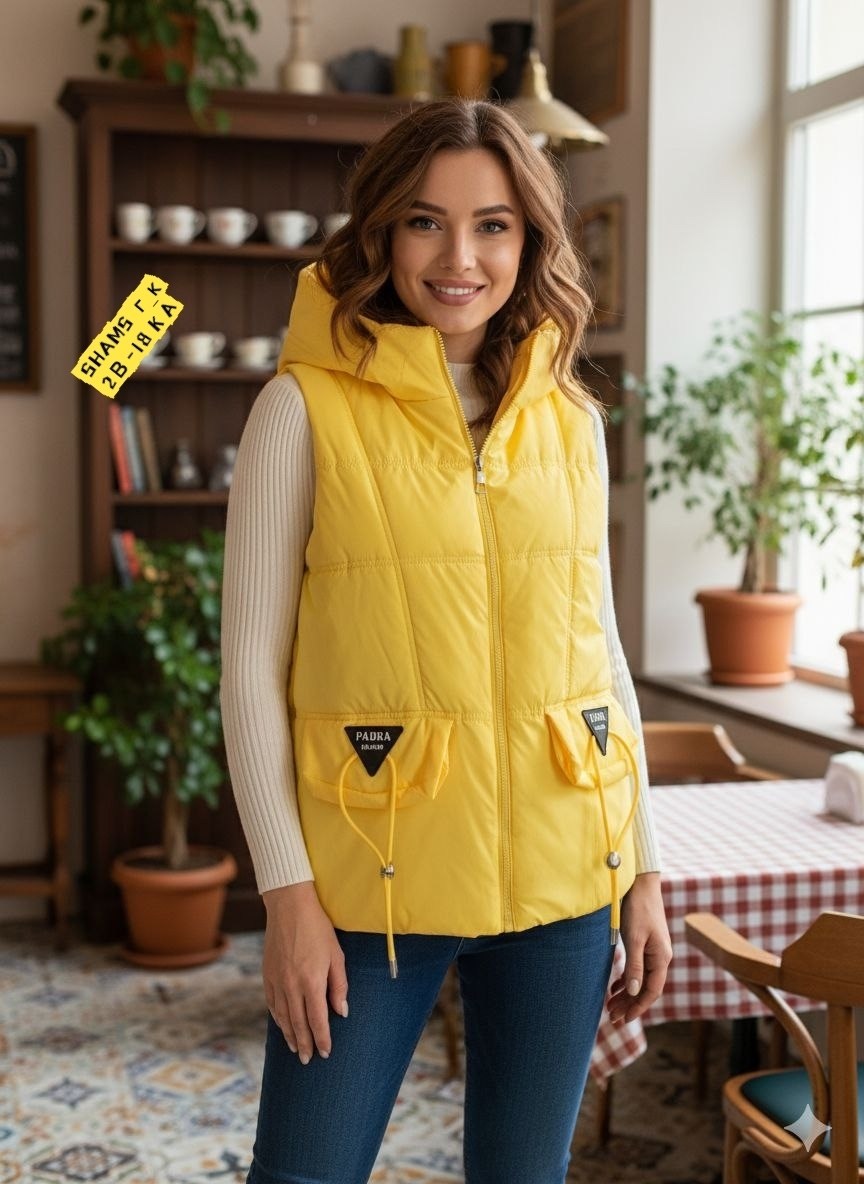 жилетка женская,жилет женский,жилетка,жилет,желтая жилетка женская