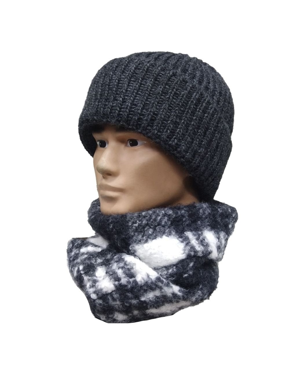 мужская шапка со снудом,шапка мужская,шапка снуд комплект,шапка мужская зимняя,шапка мужская зимняя вязаная
