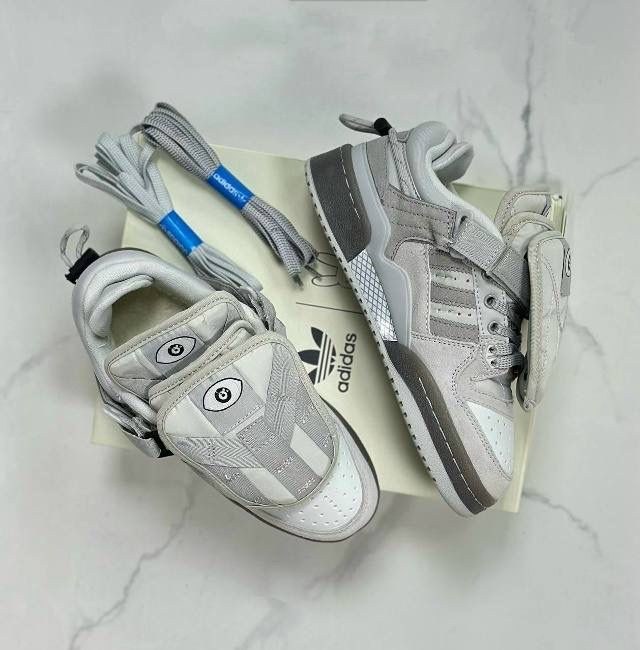 кроссовки adidas,адидас кроссовки,кроссовки,adidas forum low bad bunny grey,кроссовки адидас бэд банни