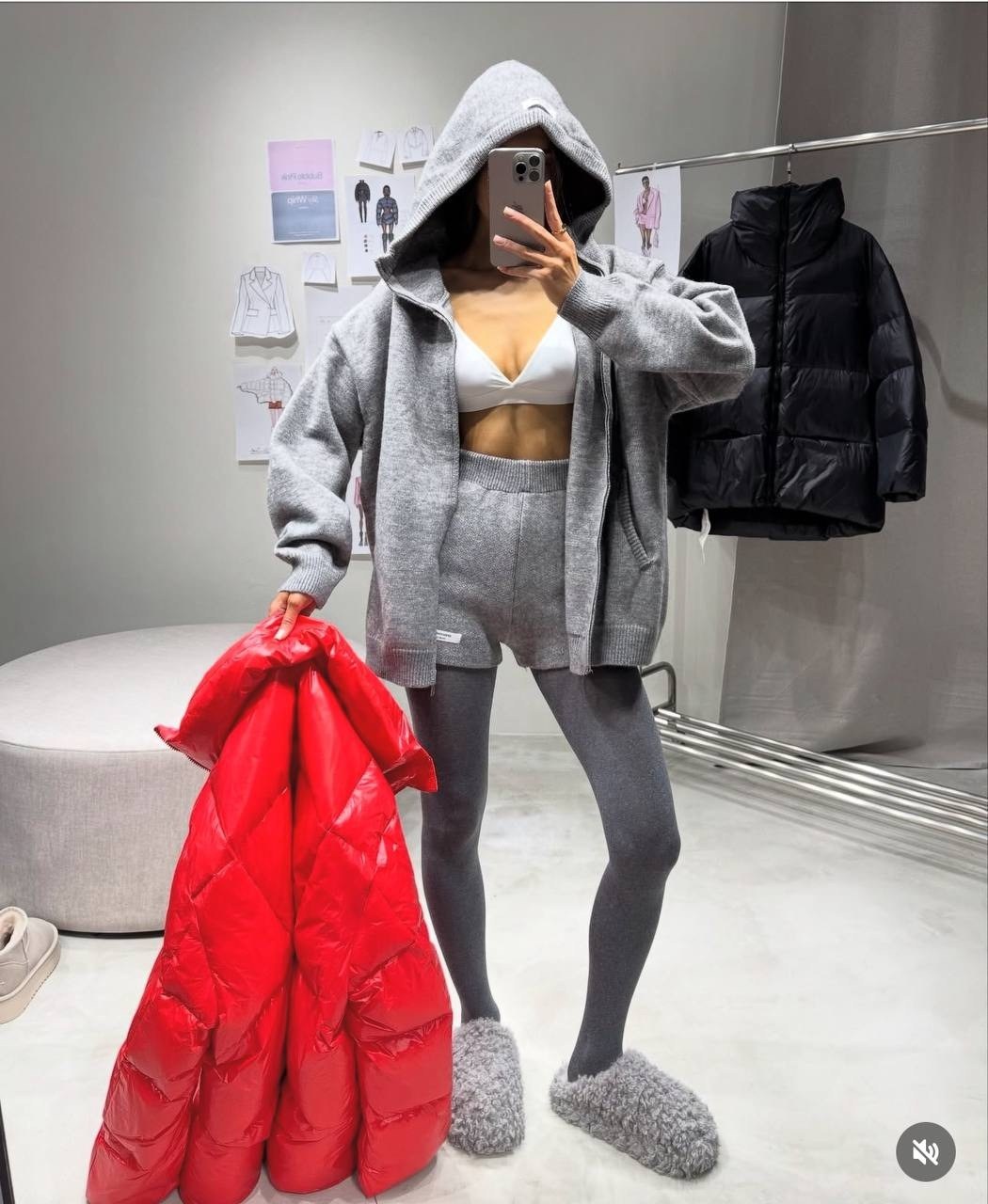 traf серая женская верхняя одежда,женский костюм,костюм спортивный,