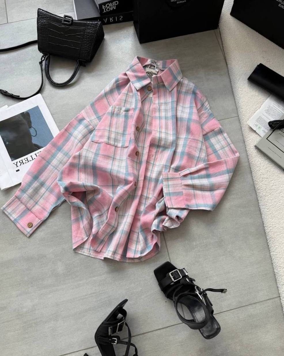 рубашка женская оверсайз в клетку,рубашка в клетку оверсайз удлиненная,рубашка в клетку оверсайз на кнопках,рубашка клетчатая,женская рубашка в клетку