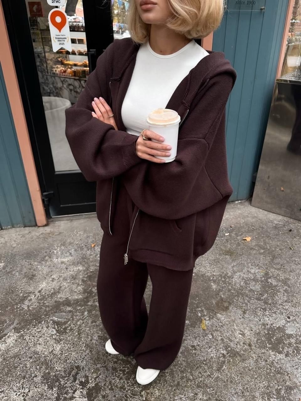 брючный костюм,теплый костюм,костюм женский,костюм оверсайз,костюмы трикотажные