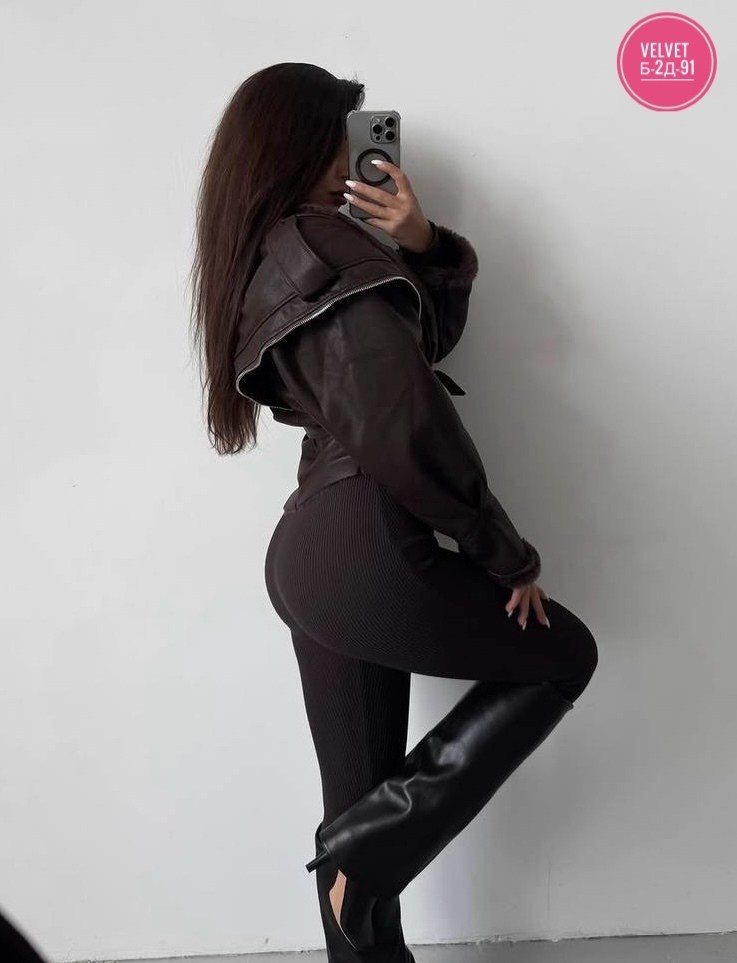женская кожаная куртка,кожаная куртка,дубленка женская,куртка женская,женская теплая пушистая кожаная куртка с поясом