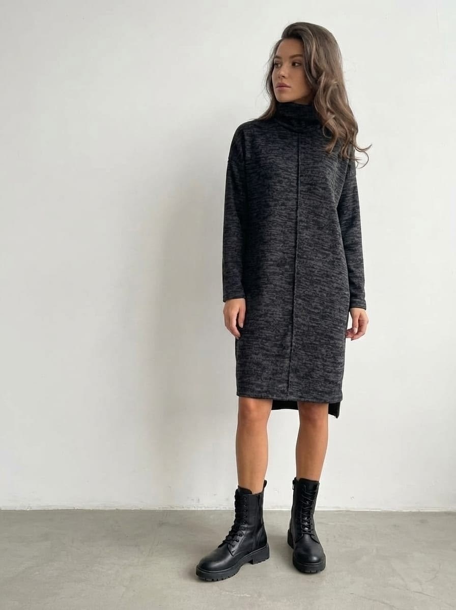 платье женская,трикотажное платье,платье теплое,шерстяное платье,вязаное платье