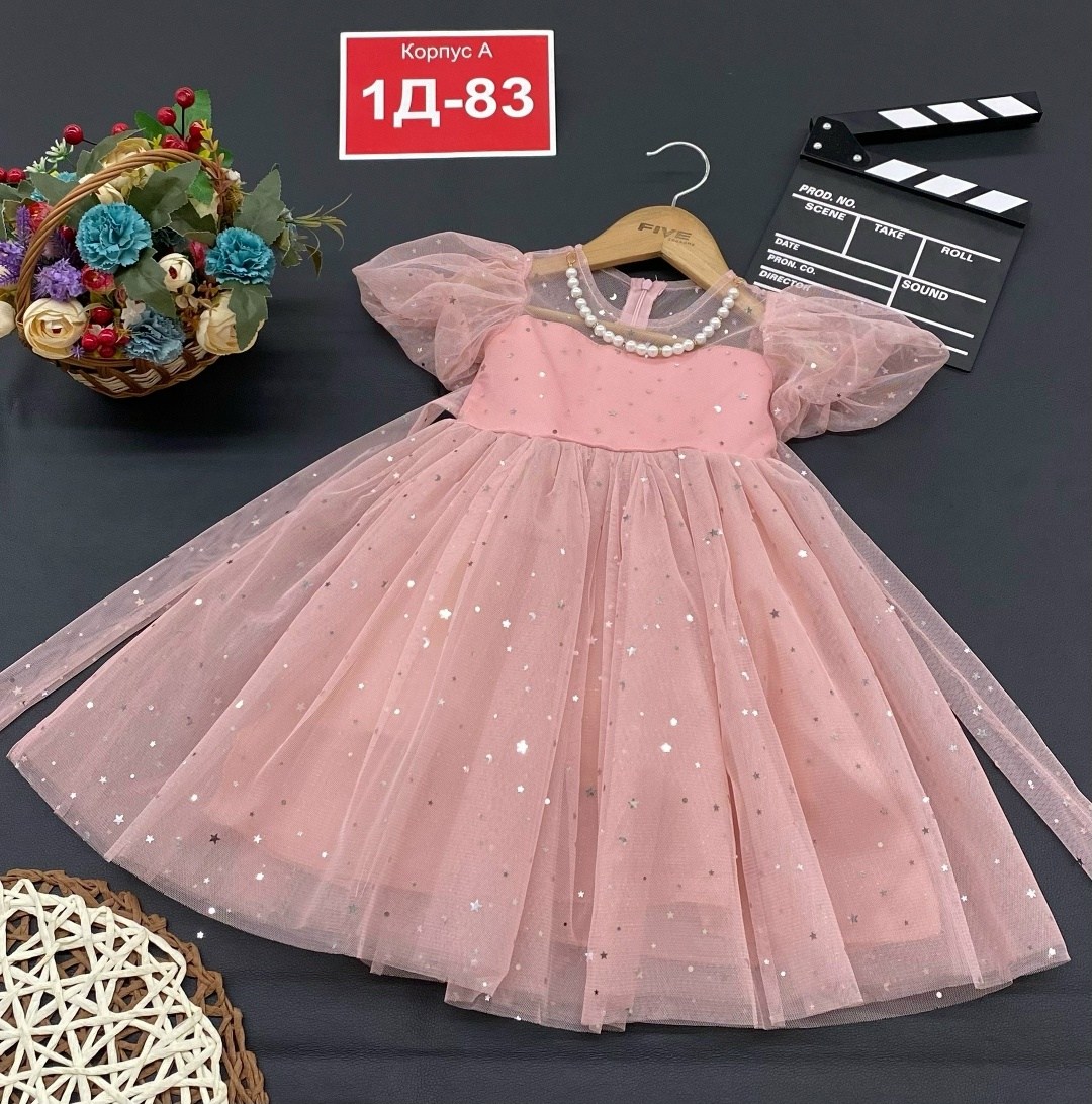 детское платье,платье детское модное,платье детская,платье с бусами для девочек,нарядное платье для девочки