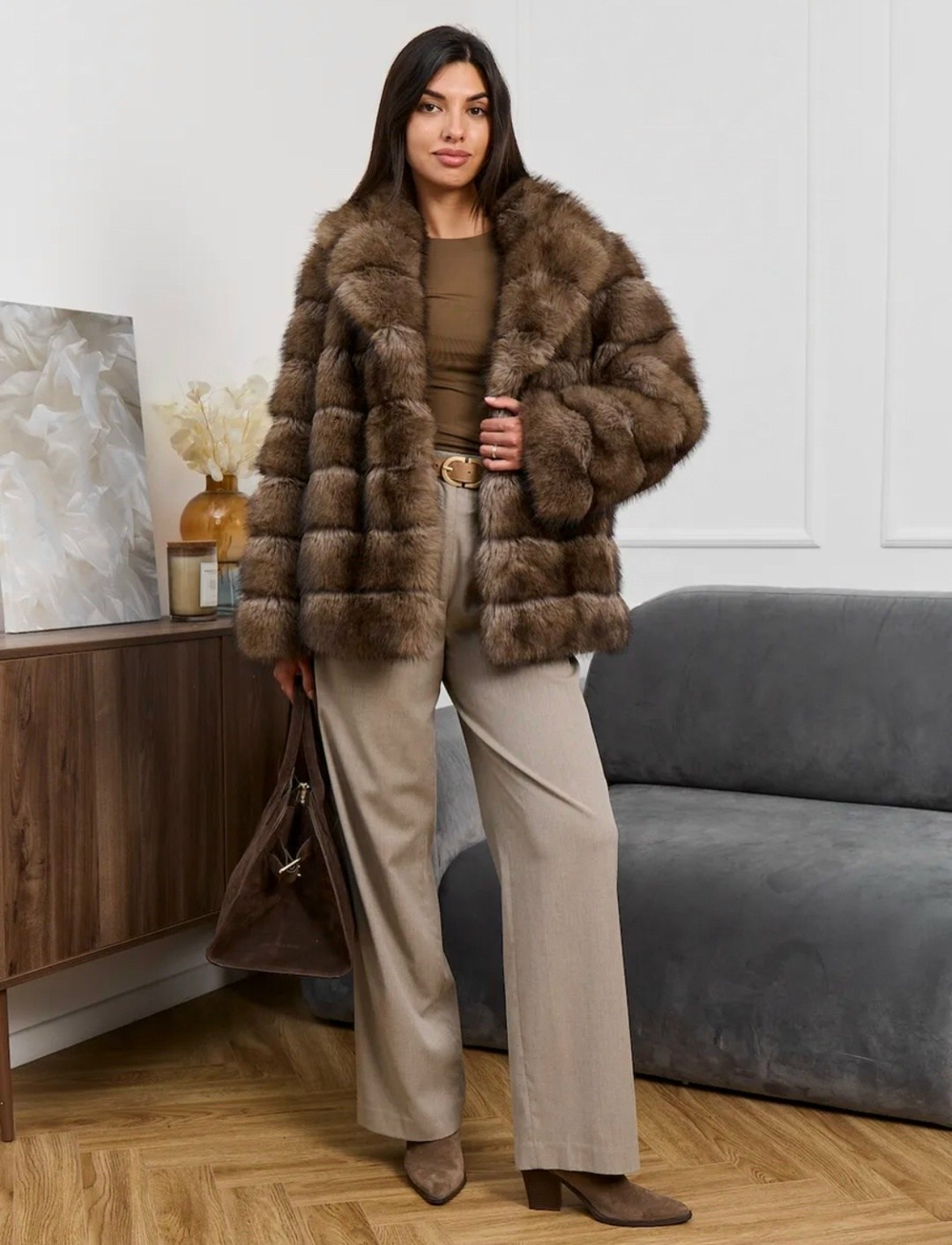шуба из соболя,шуба из куницы,соболь шуба,соболиная шуба,шуба из куницы 25815 коричневый