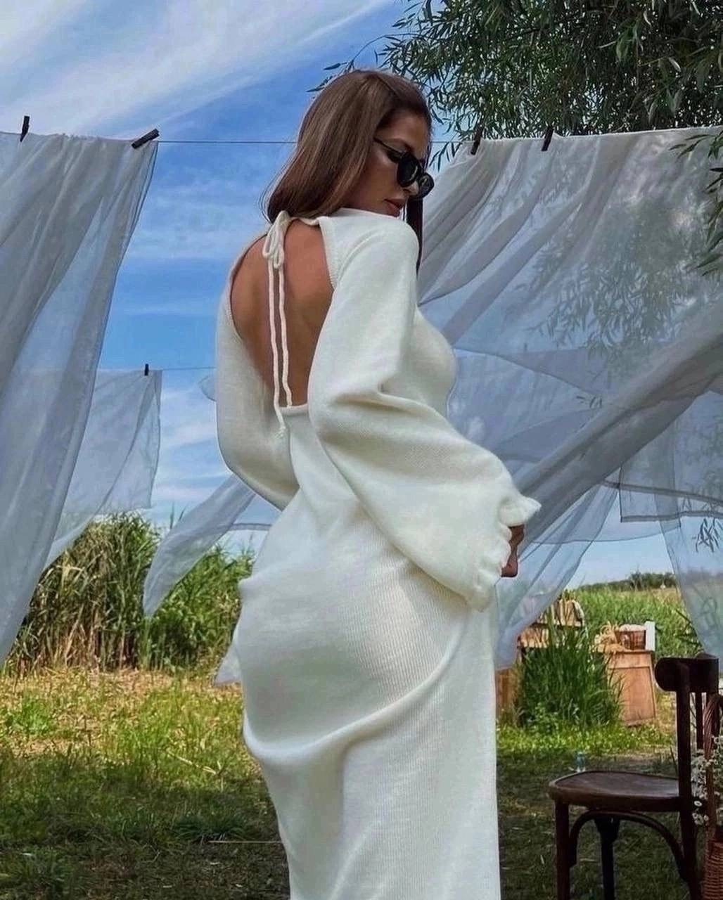 женское трикотажное платье с длинными рукавами,вязаное длинное платье,вязаное платье,пляжное платье вязаное,женское трикотажное платье