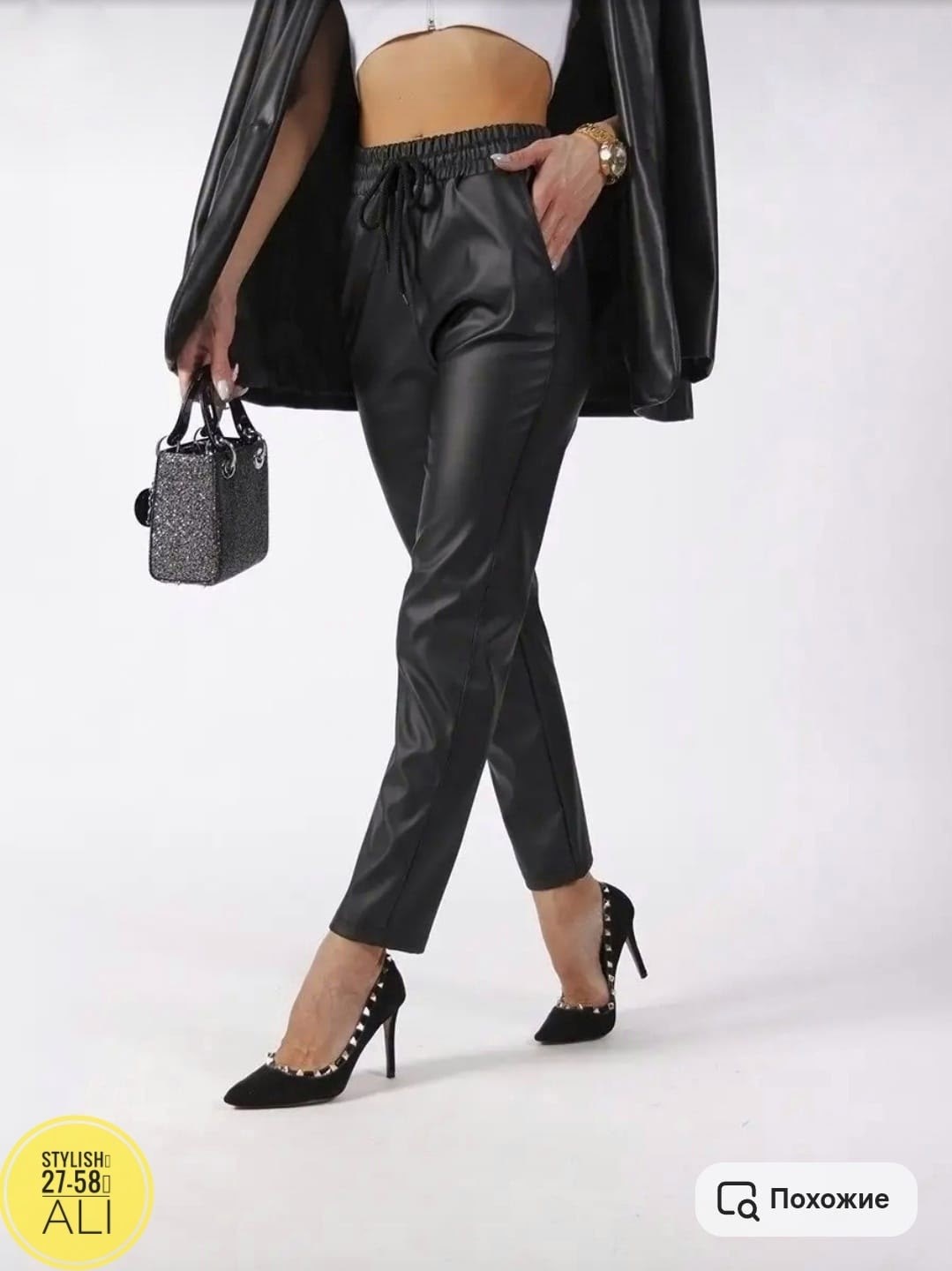 мужские кожаные брюки бренд thoshine,кожаные брюки,кожаные штаны,брюки эко кожа,кожаные брюки повседневные