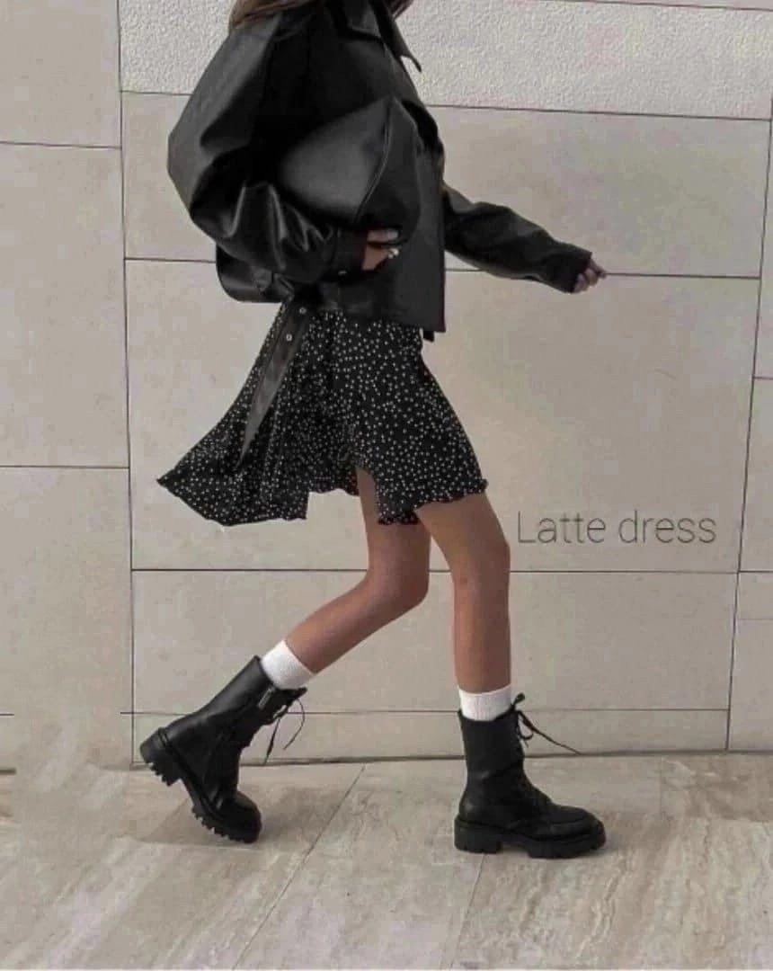 платье женское,платье черное в горошек,платье стильное,платье,платье широкое