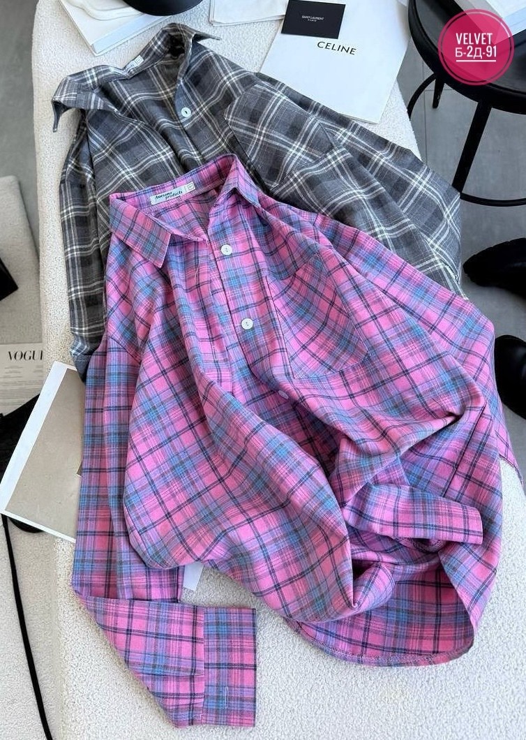 рубашка в клетку оверсайз варенка umalook,рубашка варенка в клетку оверсайз удлиненная lady gina,рубашка клетчатая,рубашка женская в клетку,рубашка в клетку