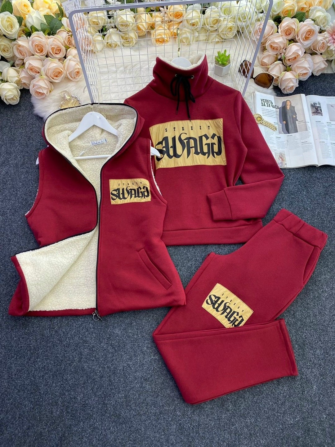 костюм женский на флисе,костюм женский тройка,костюмы тройка,комплект одежды женские,костюм на флисе